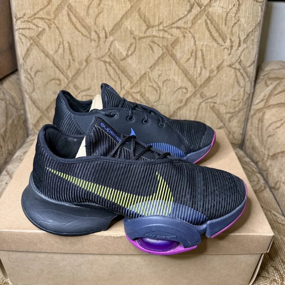 Nike Womens Air Zoom Superrep 2 Black Red Plum CU5925-010 Women's 8.5 Training